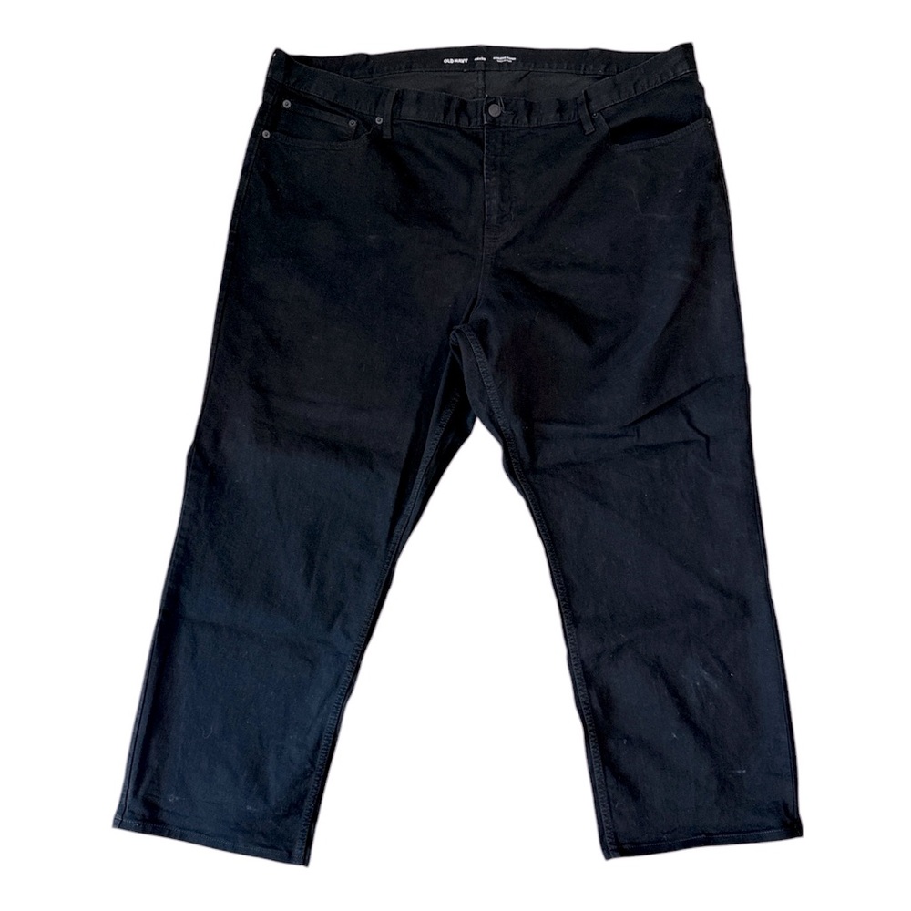 Old Navy Men’s Athletic Taper Built In flex Black Jeans 46x30